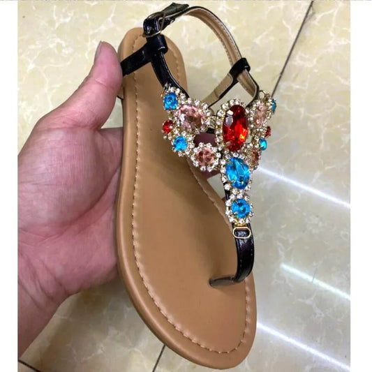 Diamonds Fashion Gladiator Casual Flat Sandal