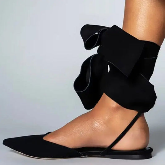 Flat Ankle Strap Style Sexy Point Toe